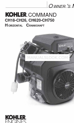 Kohler COMMAND CH20S Instrukcja obsługi