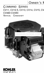 Kohler COMMAND CV13 Manual del usuario