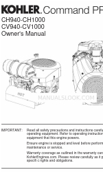 Kohler Command Pro CH1000 Manuel du propriétaire