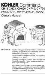 Kohler Command PRO CH18 Manuel du propriétaire