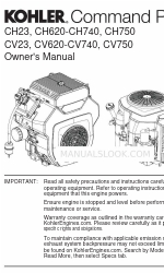 Kohler Command PRO CH620 Manuel du propriétaire