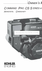 Kohler COMMAND PRO CS Series Manuale d'uso