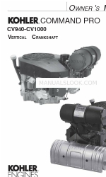 Kohler Command Pro CV1000 Benutzerhandbuch