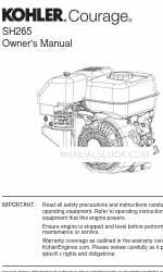 Kohler Courage SH265 Panduan Pemilik