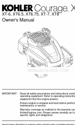 Kohler Courage XT-6 Manual do Proprietário