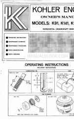 Kohler K161 Manuel du propriétaire