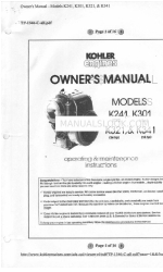 Kohler K241 Manuale d'uso