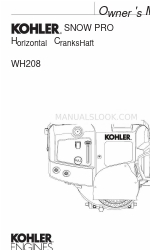 Kohler SNOWPRO WH208 Manual do Proprietário