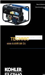 Kohler TECHNIC 6500 UK C5 Manuale di istruzioni e manutenzione