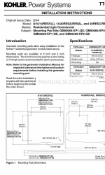 Kohler 10RESVL Instrucciones de instalación