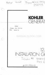 Kohler 12.5 RV Instrukcja instalacji