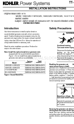 Kohler 16.5EFKOZD Installation Instructions Manual