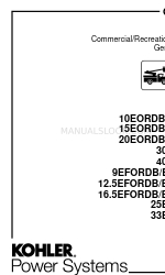 Kohler 16.5EFORZDB Operation