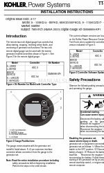 Kohler 5EFKOD Installationsanleitung Handbuch