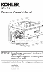 Kohler GEN 5.0 Benutzerhandbuch