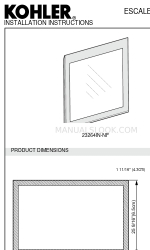 Kohler Escale 23264IN-NF Инструкции по установке