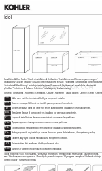 Kohler Jacob Delafon Idol Installation & User Manual