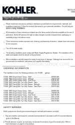 Kohler TOOBI II Series Installation Instructions Manual