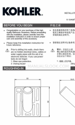 Kohler TOOBI K-15468T Installation Instructions