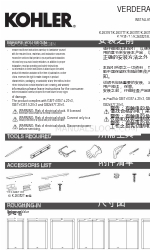 Kohler VERDERA K-26376T Installation Instructions