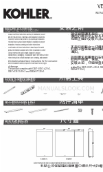 Kohler VERDERA K-26385T Installation Instructions