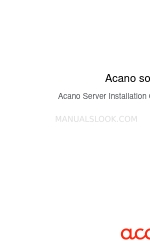 Acano Solution Manual de instalación