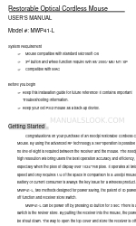 Dexin MWP41-L User Manual