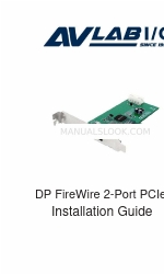 AvLab DP FireWire 2-Port PCIe インストレーション・マニュアル