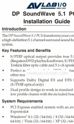 AvLab DP SoundWave 5.1 PCIe インストレーション・マニュアル