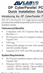 AvLab DP CyberParallel PCIe クイック・インストール・マニュアル