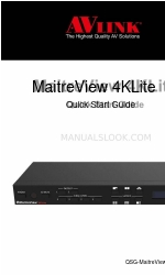 AVLink MaitreView 4KLite Snelstarthandleiding