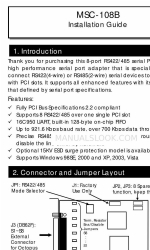 AAxeon MSC-108B Installation Manual