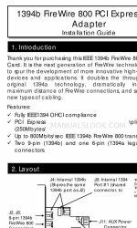 AAxeon 1394b FireWire 800 설치 매뉴얼