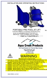 Aqua Creek PORTABLE PRO POOL-AT LIFT Panduan Petunjuk Pemasangan dan Pengoperasian