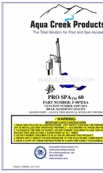 Aqua Creek PRO SPA 60 Manual