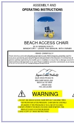 Aqua Creek Beach Access Chair Manuel d'assemblage et d'utilisation