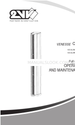 2VV VENESSE Comfort VCV-B-25E Manual de operação e manutenção