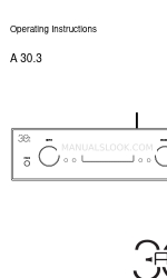 AVM A 30.3 Operating Instructions Manual