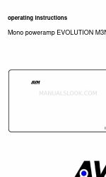 AVM evolution m3ng Manual de Instruções