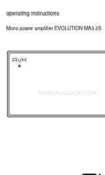 AVM EVOLUTION MA3.2S Gebruiksaanwijzing