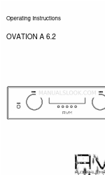 AVM OVATION A 6.2 Operating Instructions Manual