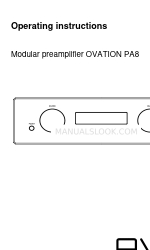 AVM OVATION PA8 Manual de Instruções