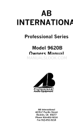 AB International 9620B Manual do Proprietário