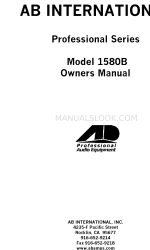 AB International Professional 1580B Manual do Proprietário