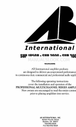 AB International SUB 2000 Manual do Proprietário