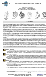 COXREELS P Series Installation And Maintenance Manual