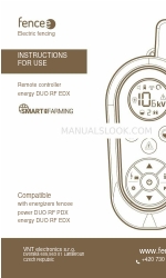 Fencee energy DUO RF EDX Instructions For Use Manual