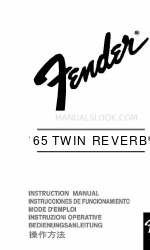 Fender '65 TWIN REVERB Gebruiksaanwijzing