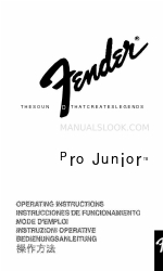 Fender 021-3133-000 사용 설명서