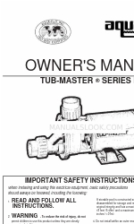 Aqua Flo Tub-Master Series Owner's Manual